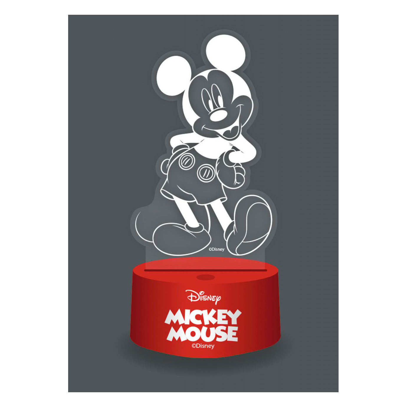 Mickey Mouse 3d lamp met afstandbediening