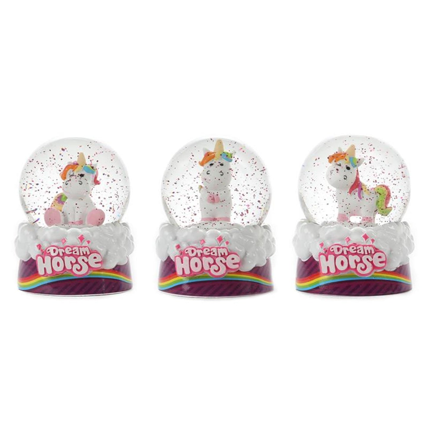 Toi-Toys Toi toys sneeuwbol eenhoorn ø6,5xh9cm