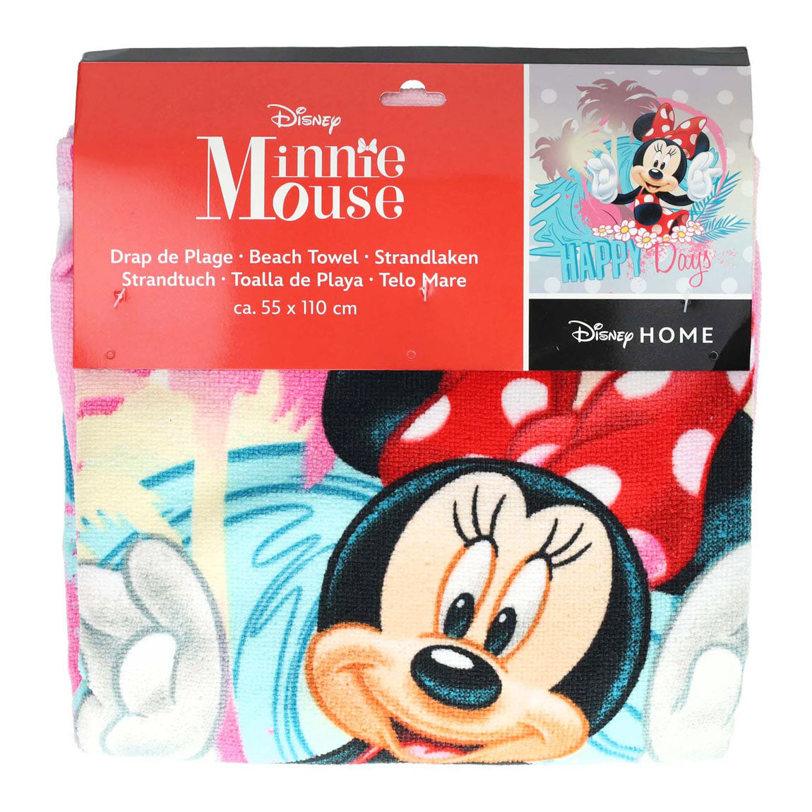 Disney Handdoek poncho minnie mouse 55x110cm