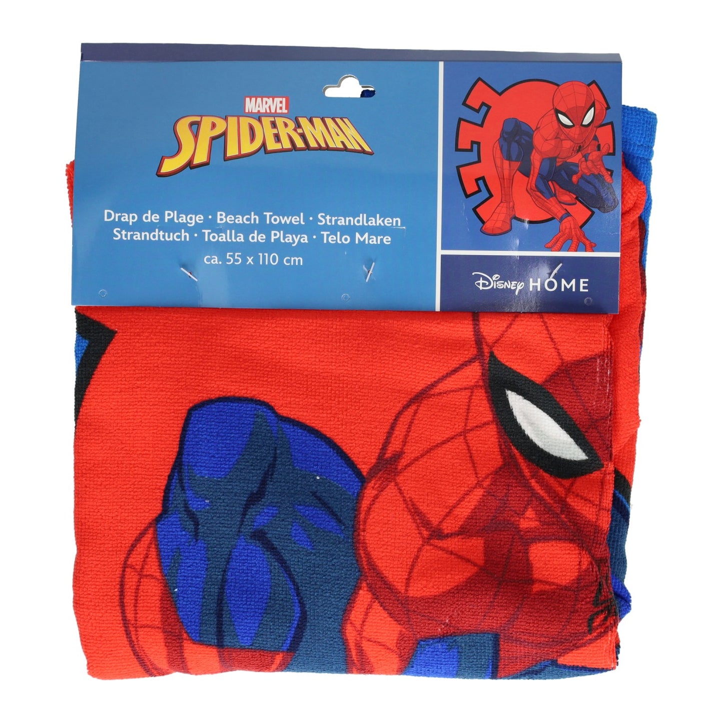 Puch Handdoek poncho spiderman 55x110cm