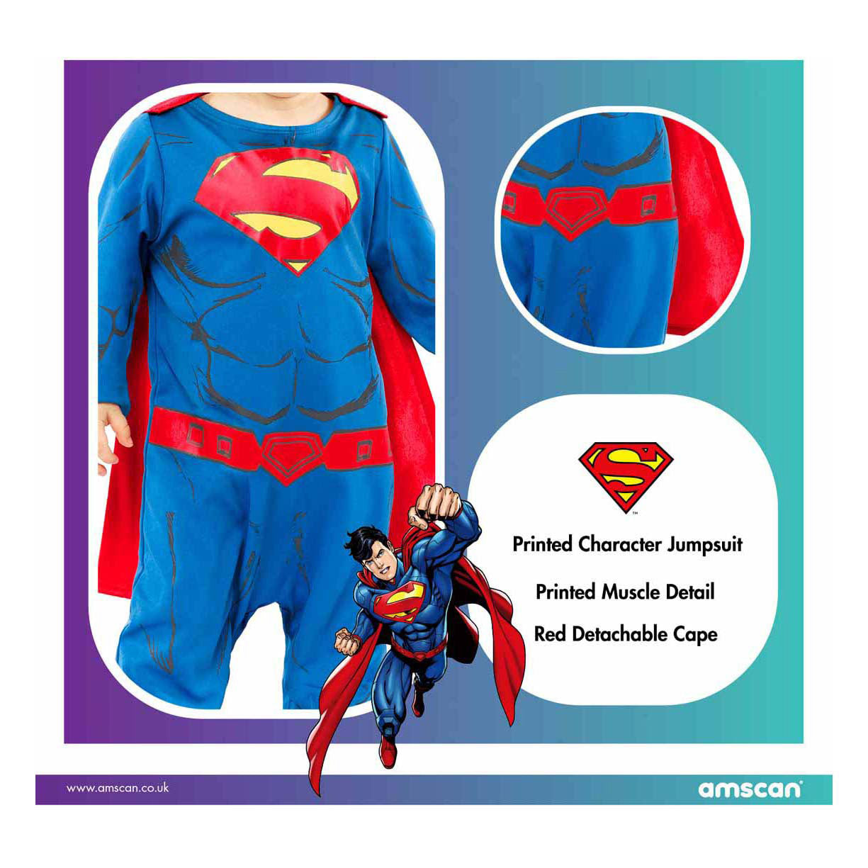 Kinderkostuum Superman - 12-18 maanden