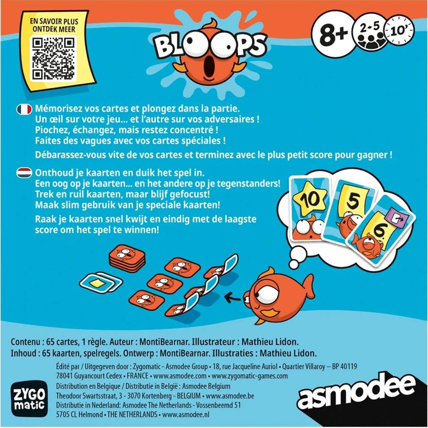 Asmodee Bloops kaartspel (nl versie)