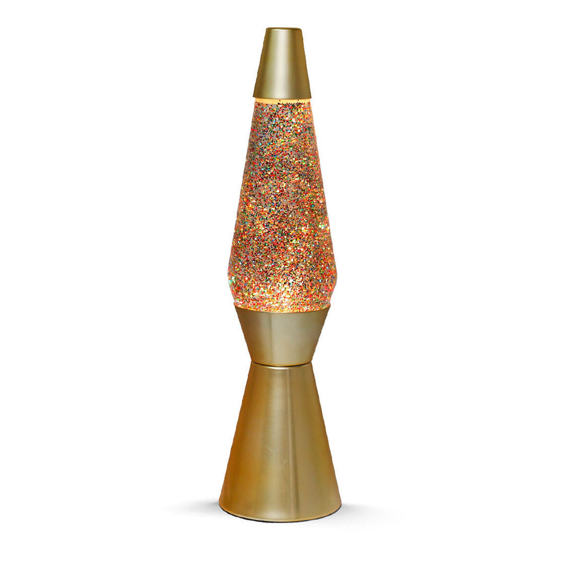 Itotal Lavalamp gold glitter, 40cm