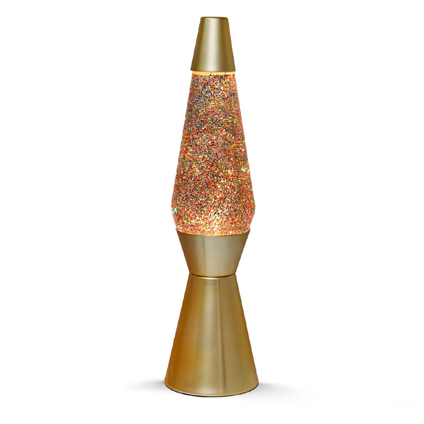 Itotal Lavalamp gold glitter, 40cm