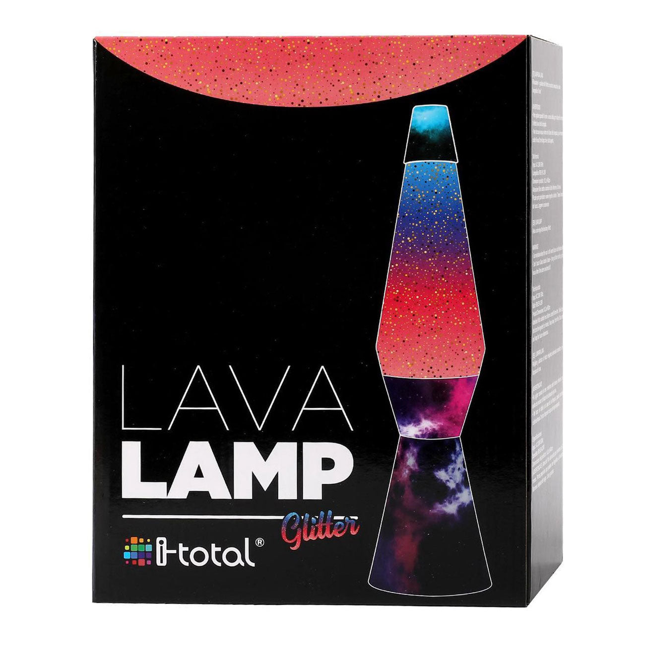 I-Total glitterlamp conisch voet | galaxy