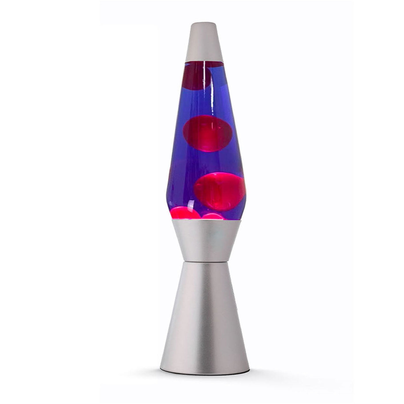 Itotal Lavalamp zilver rood paars, 40cm