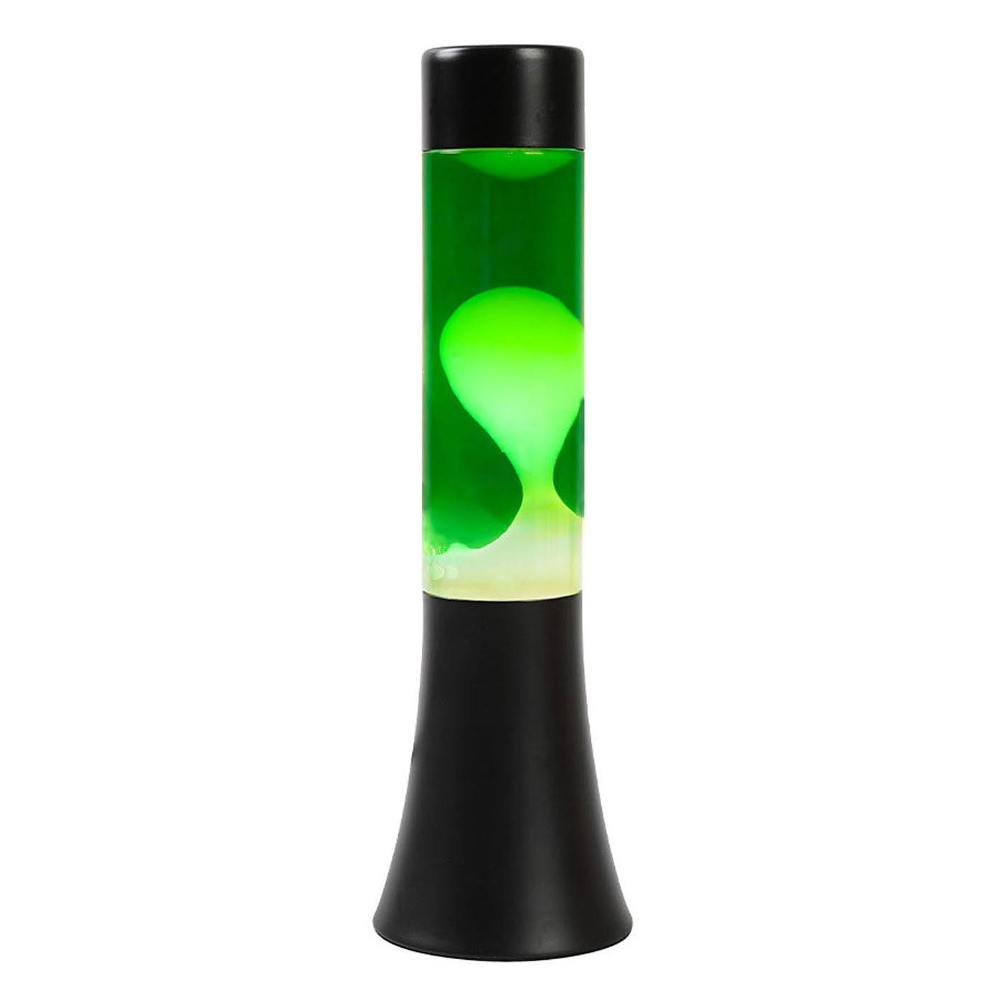 Itotal Lavalamp zwart groen wit, 30cm
