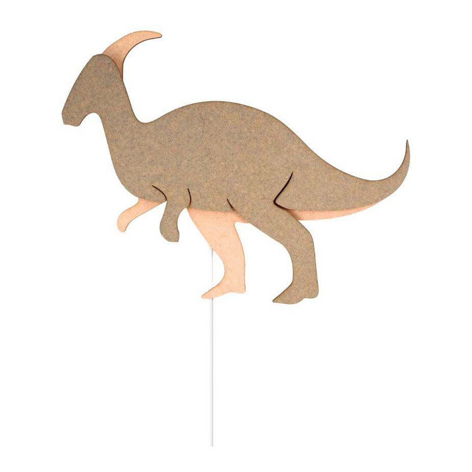 Van Tjalle En Jasper - dino wandlamp parasaurolopus - hout