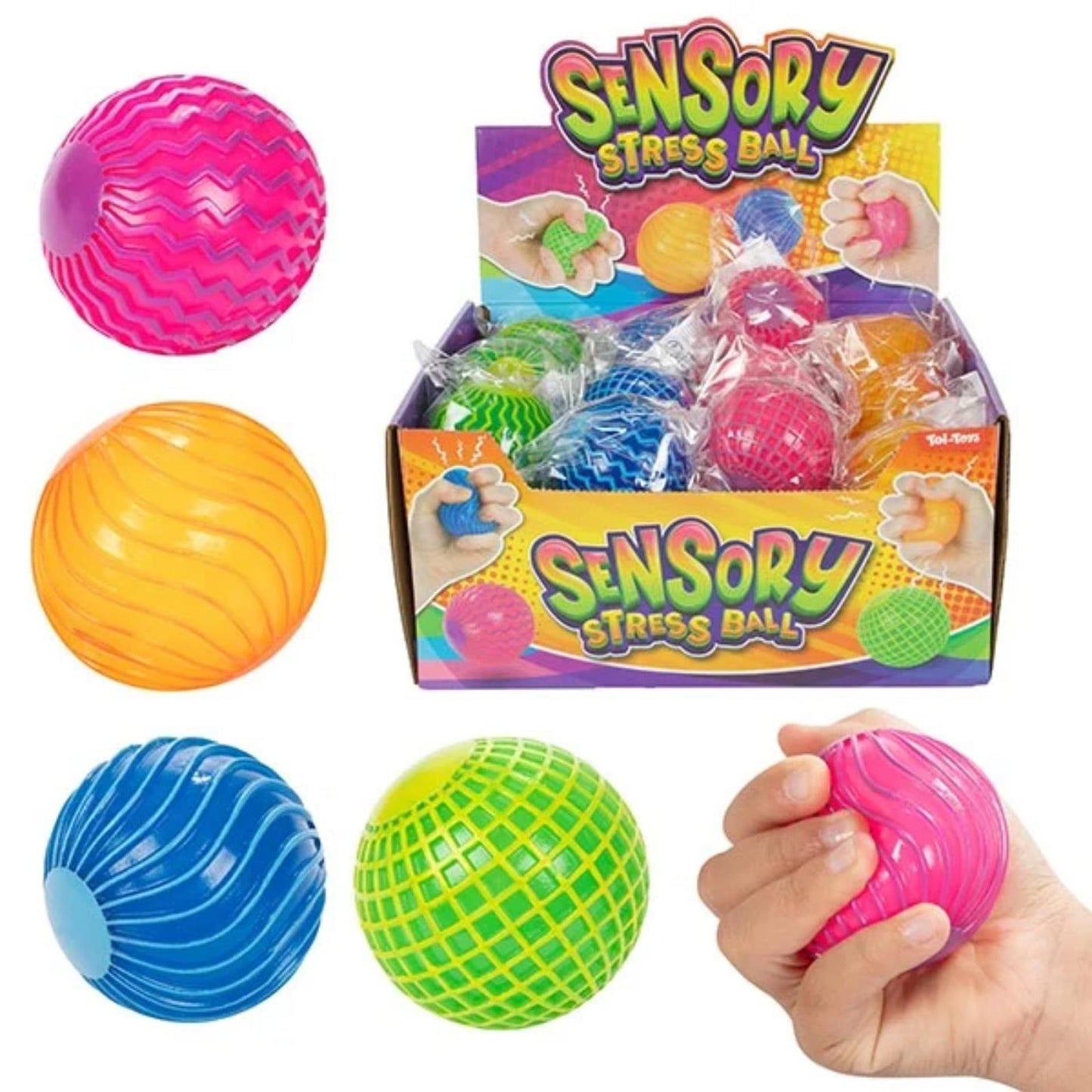 Toi-Toys Toi toys sensorische ribbel bal ø6,5cm