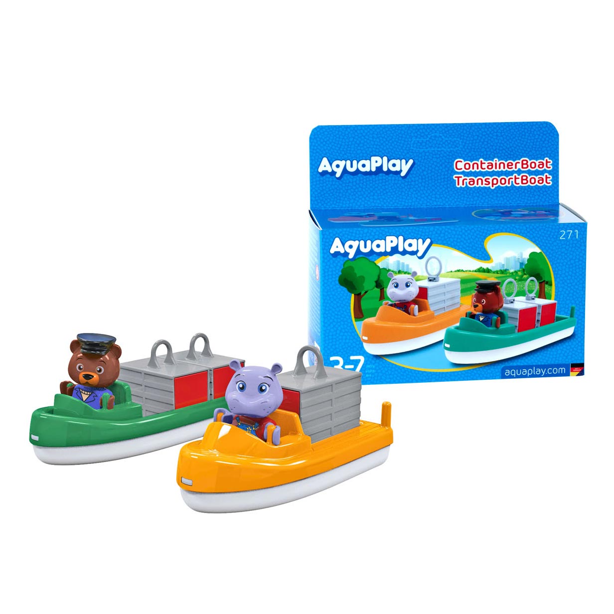 Aquaplay Big - - container- transportboot - waterbaanaccessoires