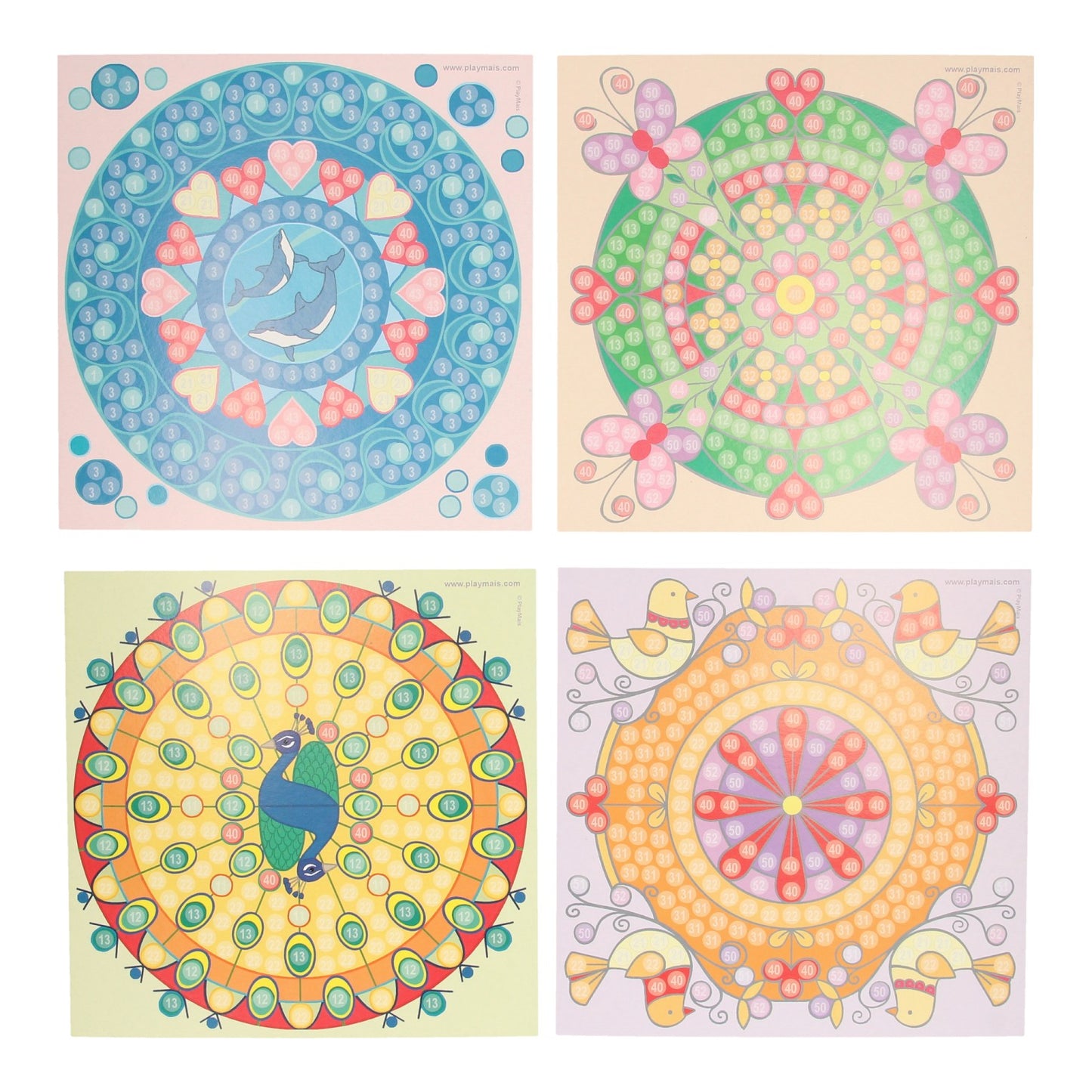 PlayMais mosaic kaarten versieren trendy mandala