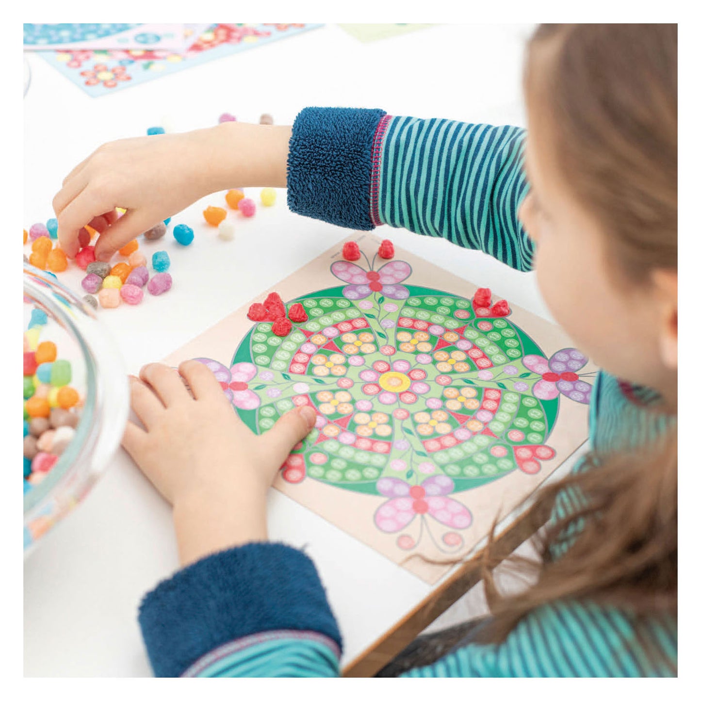 Playmais mosaic kaarten versieren trendy mandala