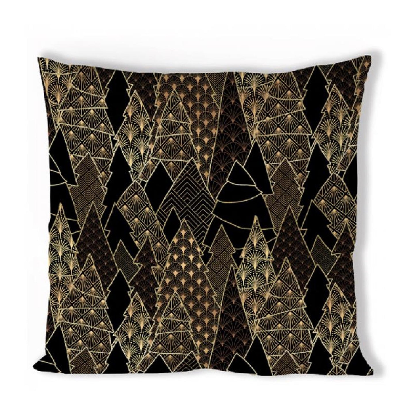 Ambiente kussenhoes luxury trees zwart