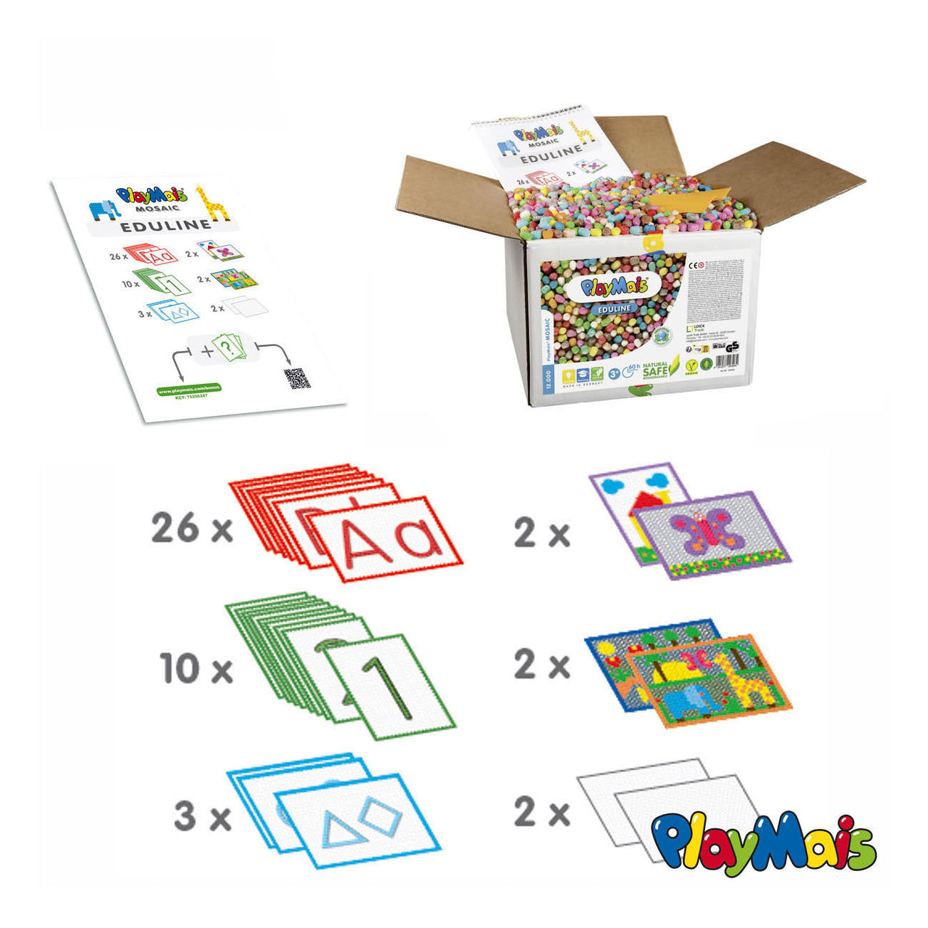 PlayMais eduline mosaic (>12.000 stukjes)