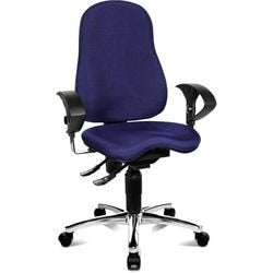 Draaistoel Sitness 10 Topstar permanent contact 5-8 uur blauw