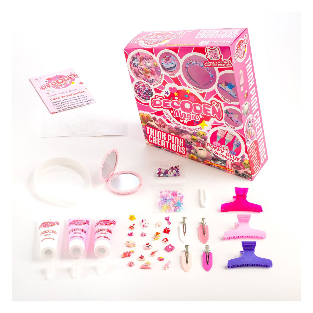 Spectron Decoden magic - deluxe: think pink creations puffylijm knutselpakket