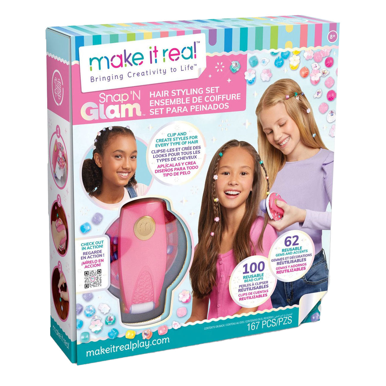 Spectron Make it real versier je haar met kralen en bedels set