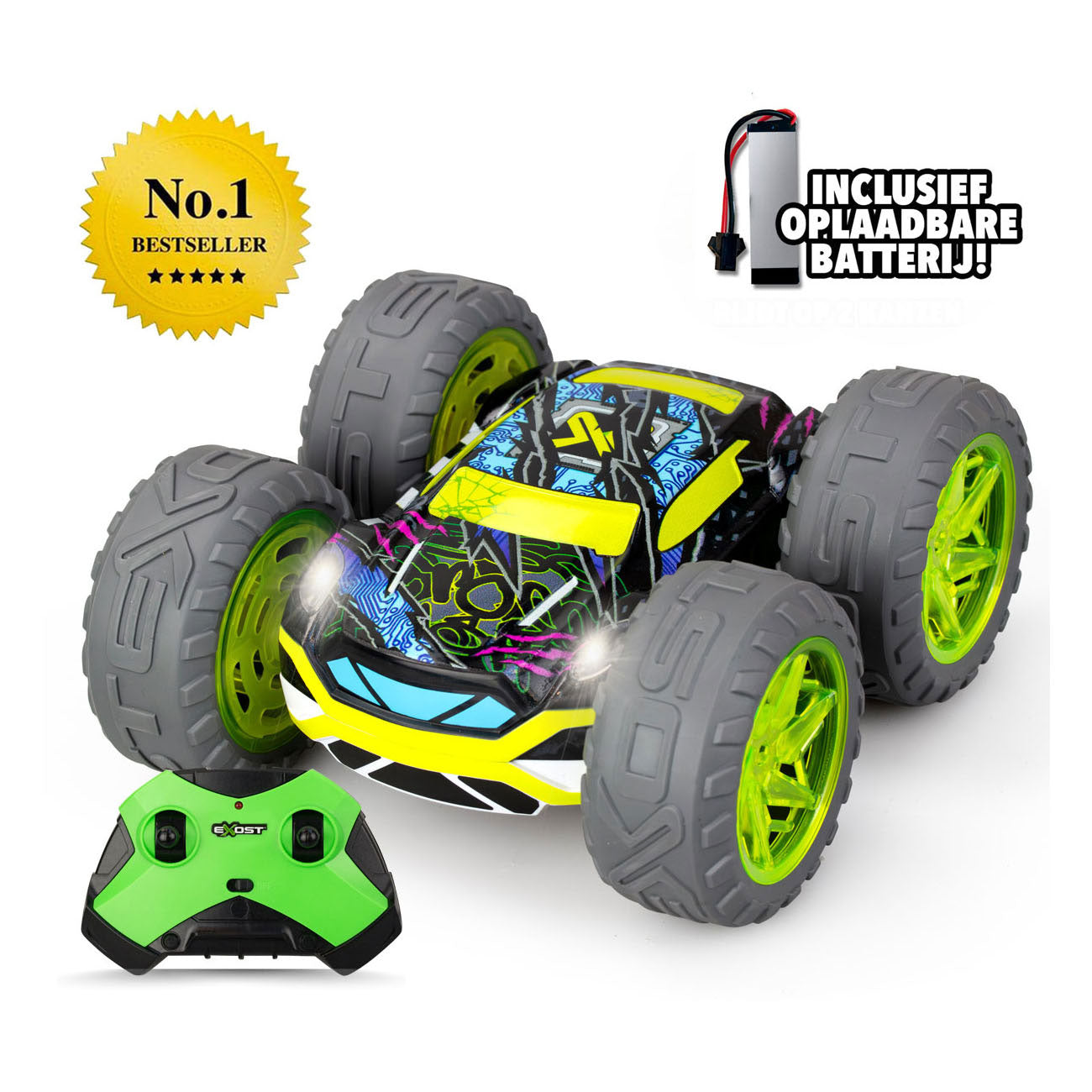 Spectron Exost rc 360 cross flash amazon groen bestuurbare auto