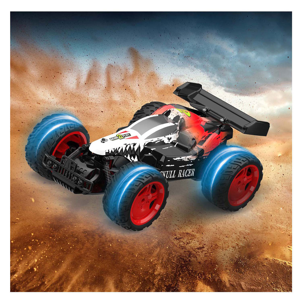 Gear2Play Rc skull racer bestuurbare auto 1:10