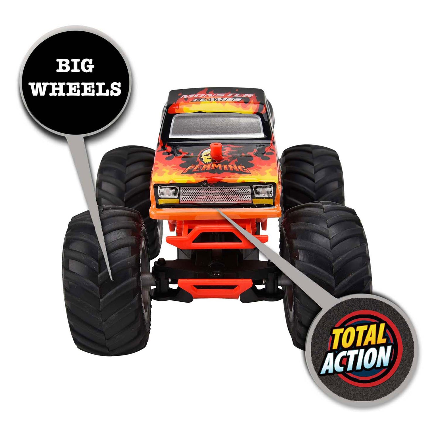 Gear2Play rc bestuurbare auto monster flames