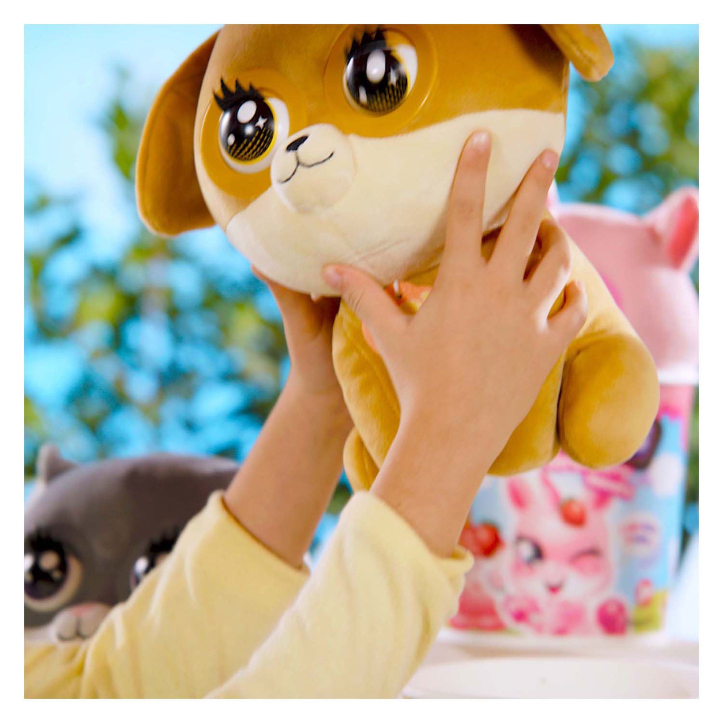 Silverlit Winksies caramel puppy - interactieve knuffel in een ijsbeker
