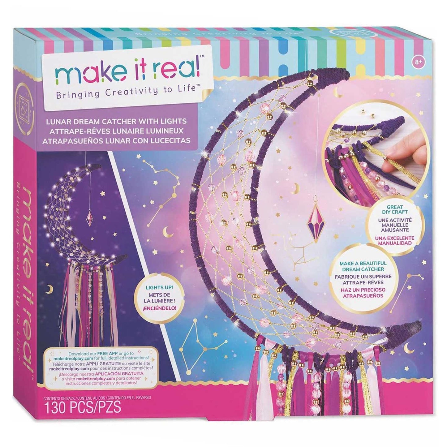 Spectron Make it real maan dromenvanger met lichtjes maken