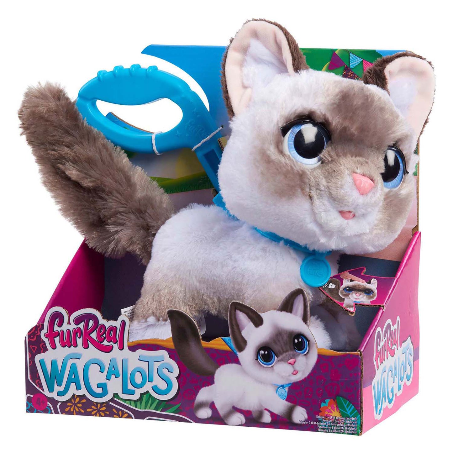Just Play Furreal wagalots kitty kat - interactieve pluchen knuffel