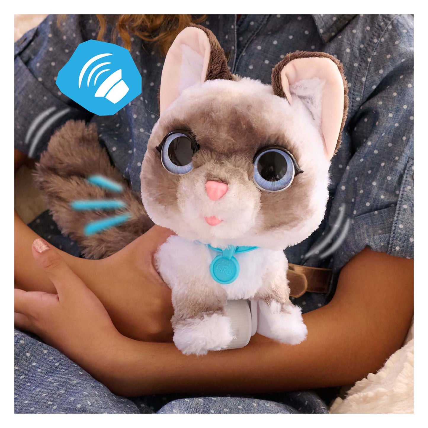 Just Play Furreal wagalots kitty kat - interactieve pluchen knuffel