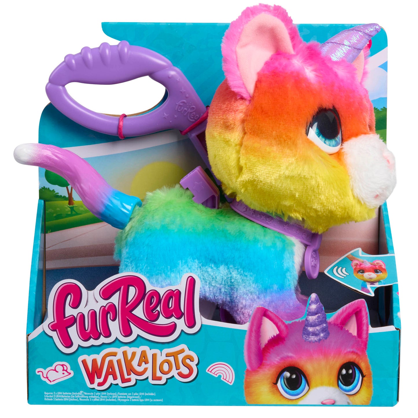 Just Play Furreal walkalots big wags unicorn kat - interactieve pluchen knuffel