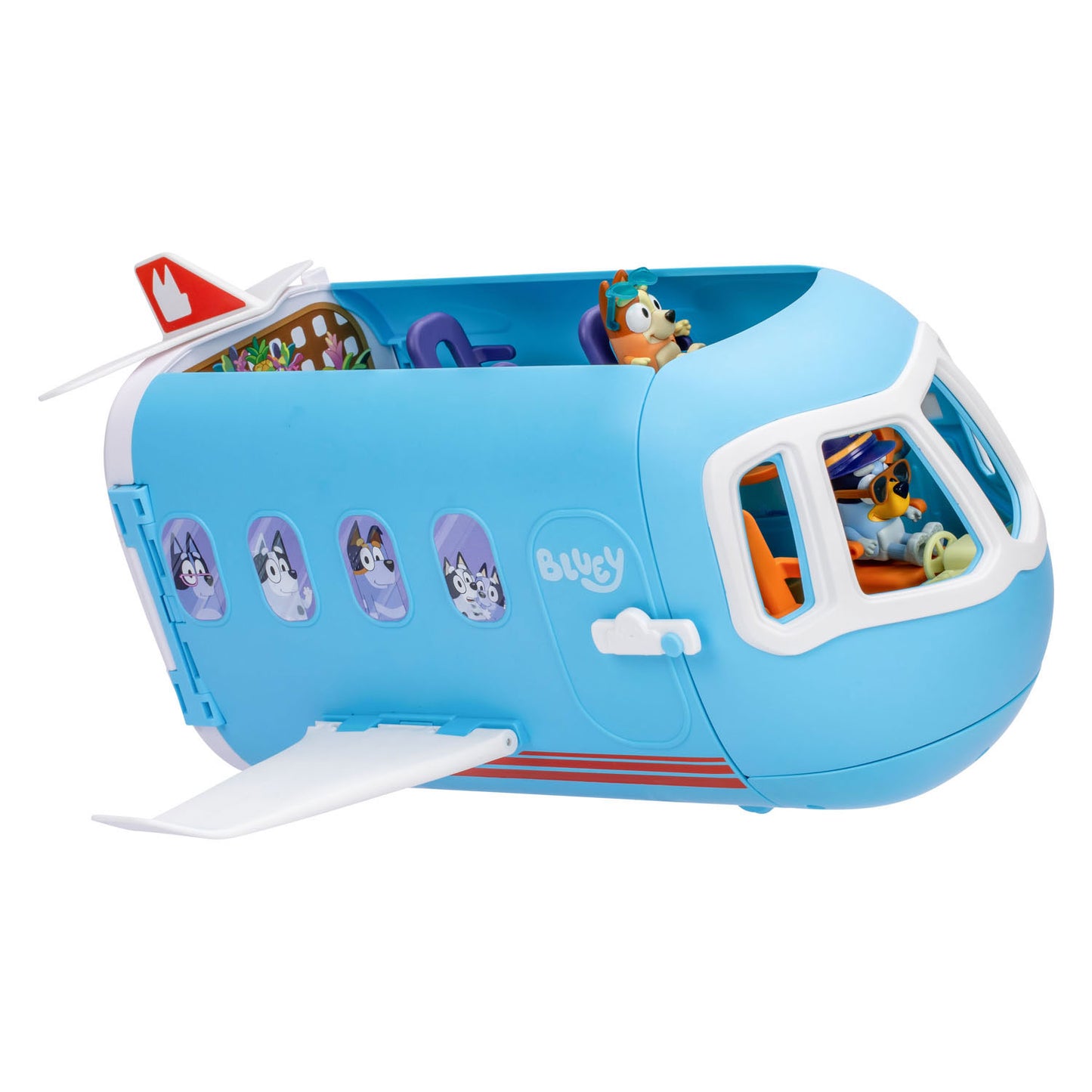 Moose Toys Bluey 3in1 vliegtuig met 2 speelfiguren