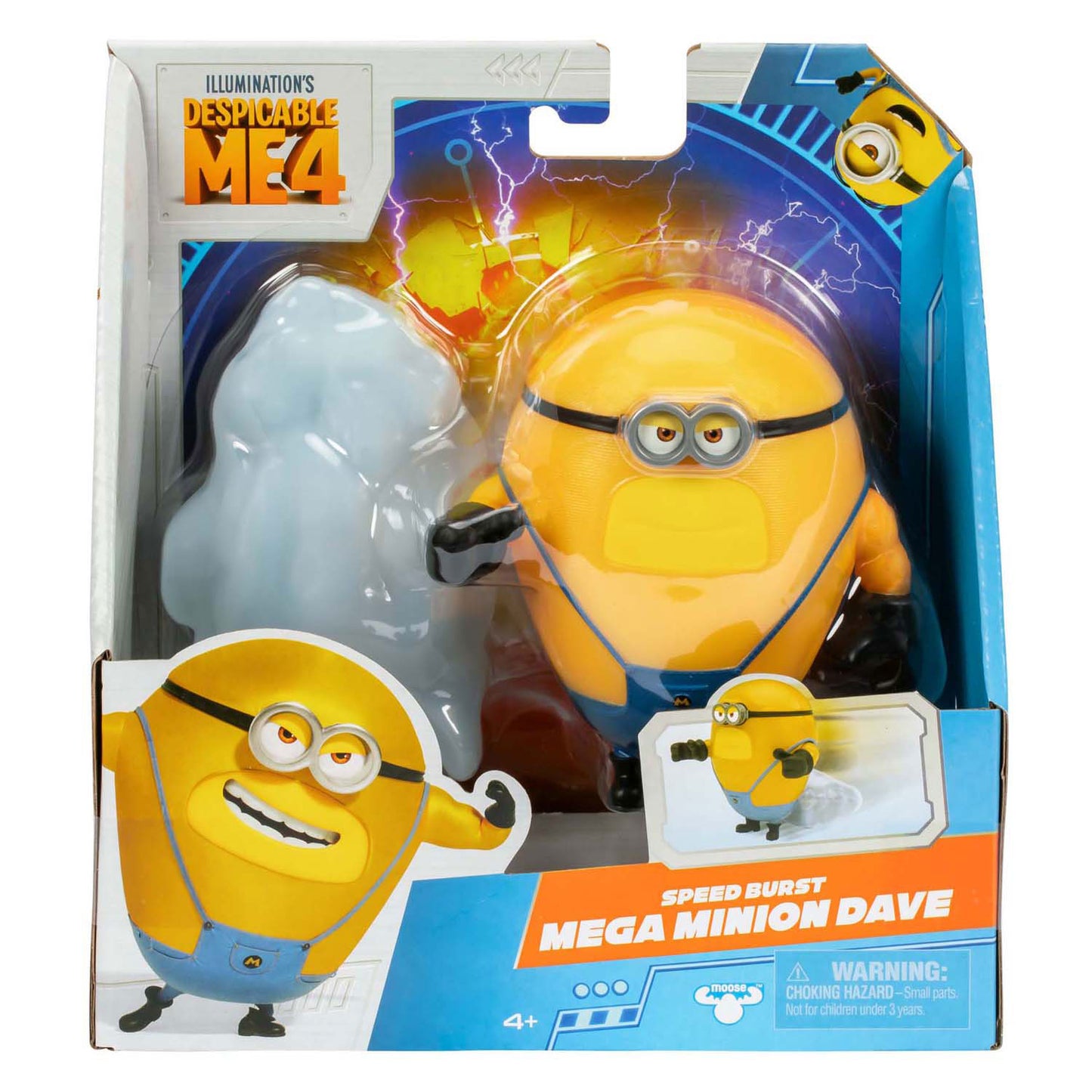 Moose Toys Despicable me 4 - speed burst mega minion dave - actiefiguur