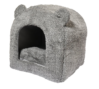 40 Winks Rosewood kattenmand iglo teddy grijs