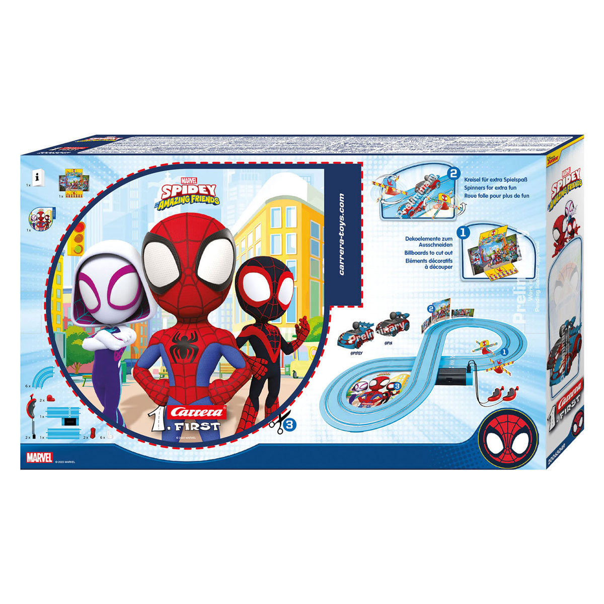 Carrera first spidey web spinners racebaan, 2,4m