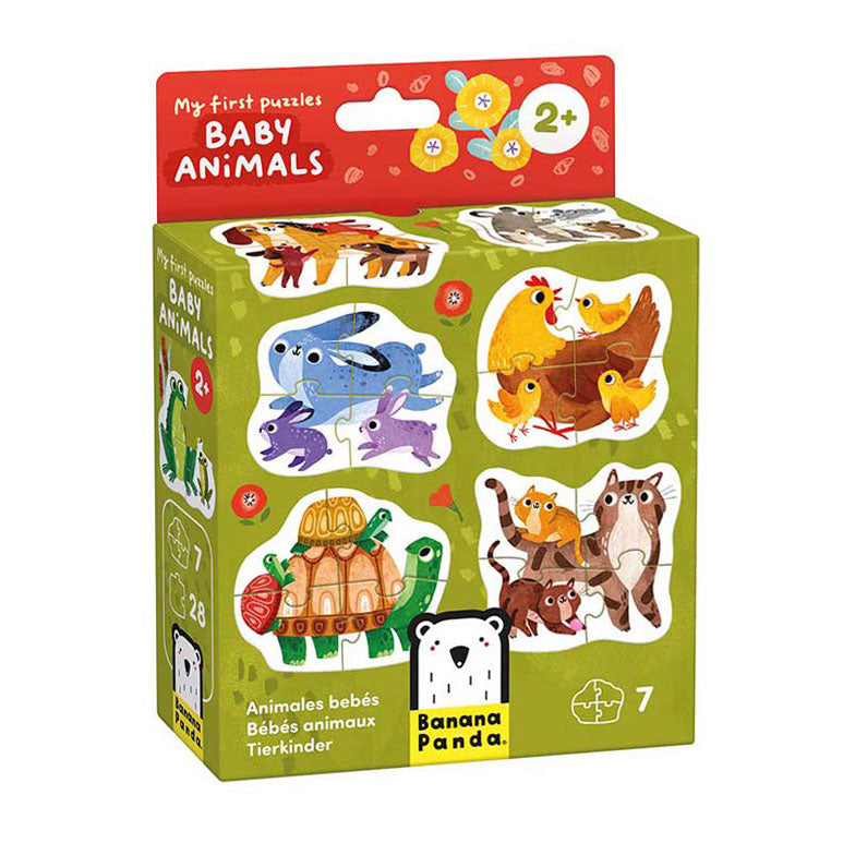 Banana Panda - mijn eerste puzzels babydieren, 7st.