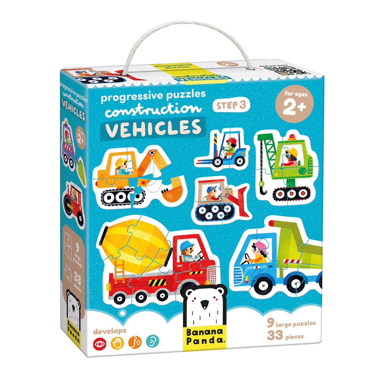 Banana Panda - oplopende puzzels voertuigen - 33st.