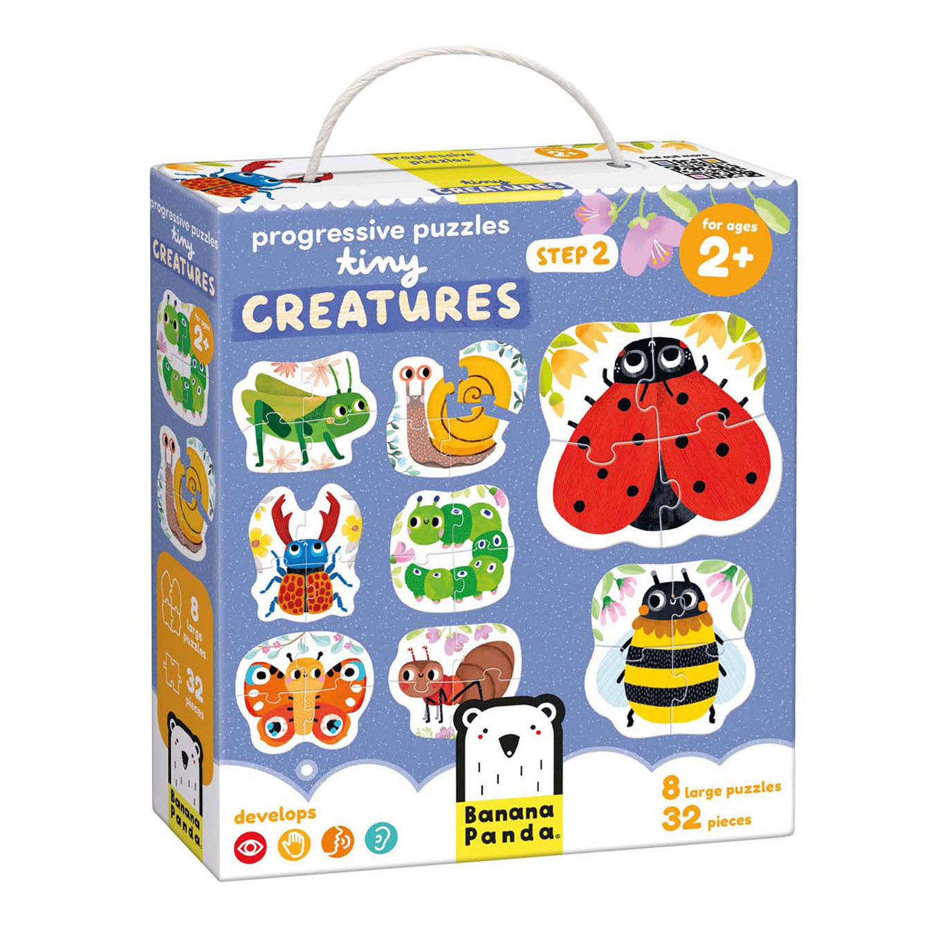 Banana Panda - oplopende puzzels kleine diertjes - 33st.
