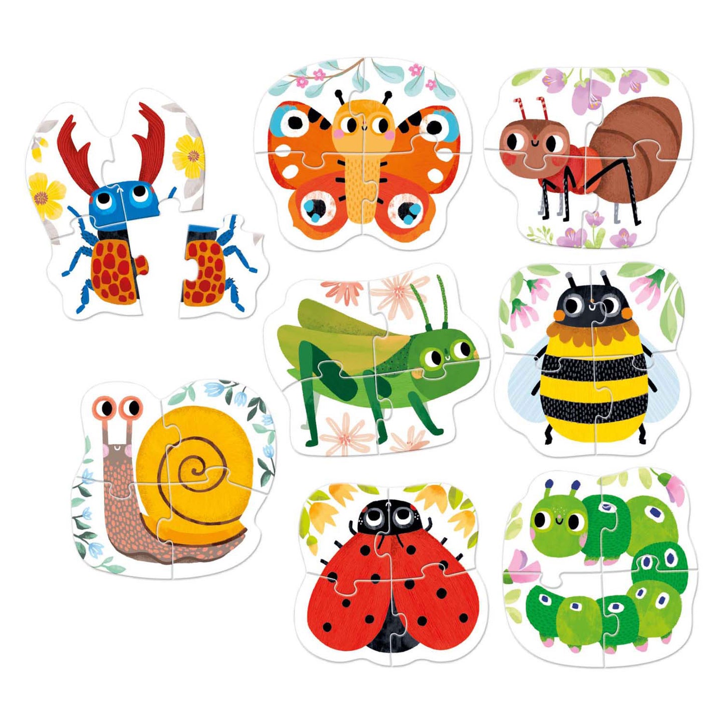 Banana Panda - oplopende puzzels kleine diertjes - 33st.