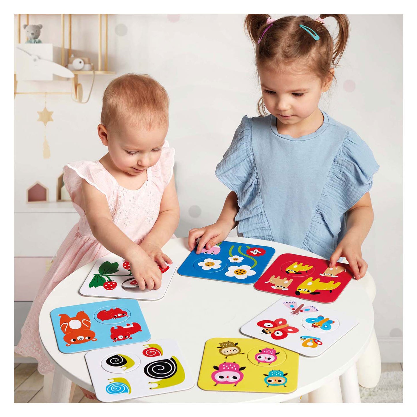 Banana Panda - hoog contrast puzzel zoek dezelfde - 8dlg.