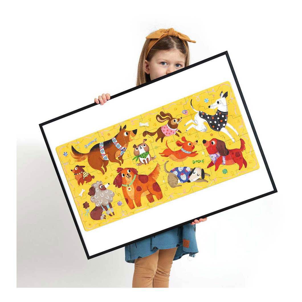 Banana Panda - ik hou van honden puzzel - 60st.