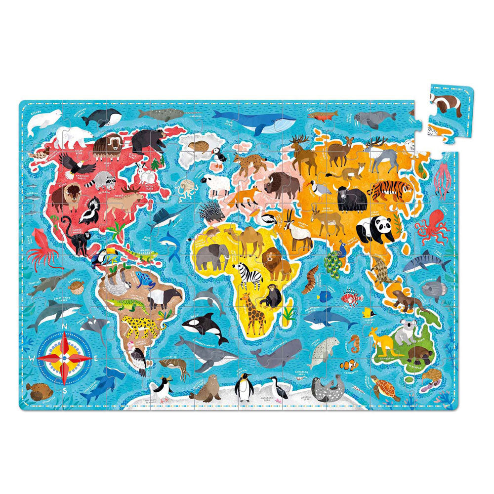 Banana Panda puzzelliefde dieren over de wereld (60 pcs).