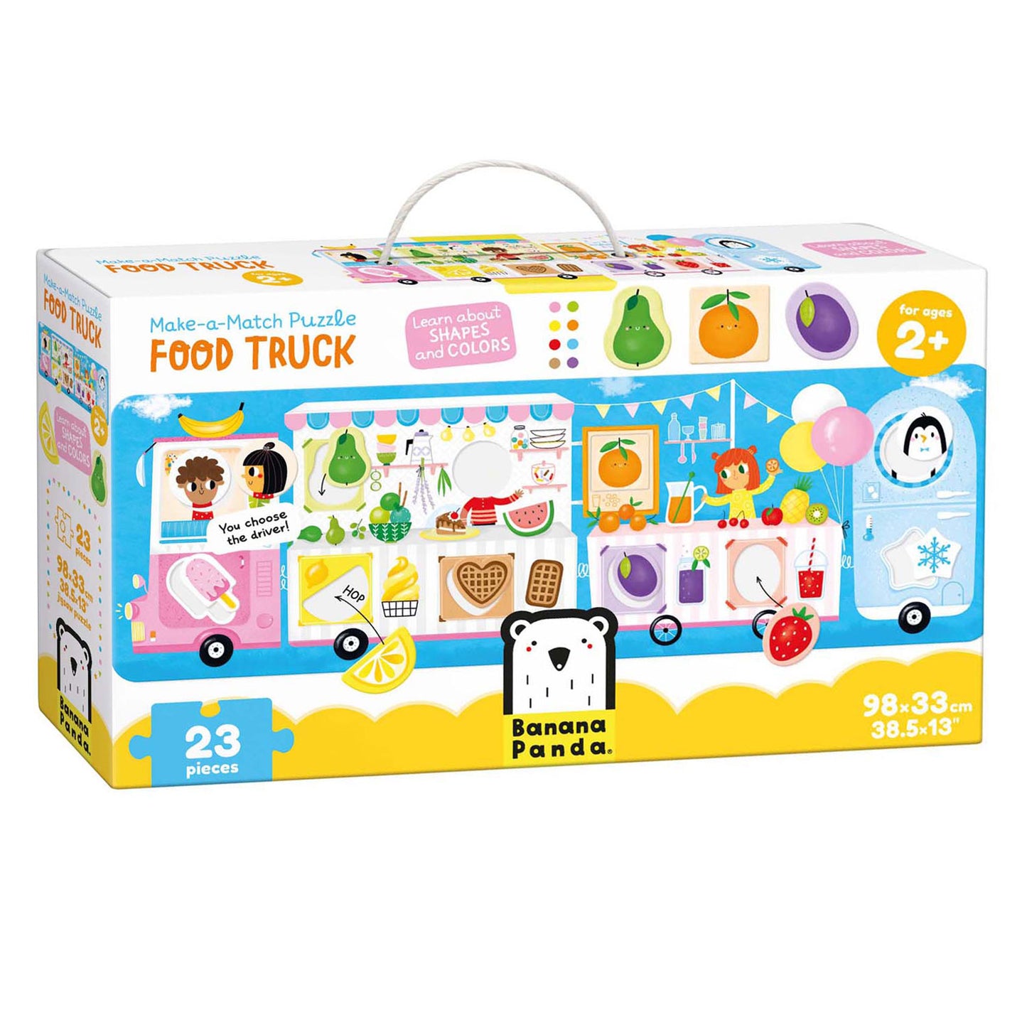 Banana Panda - maak de puzzel passend foodtruck - 23st.