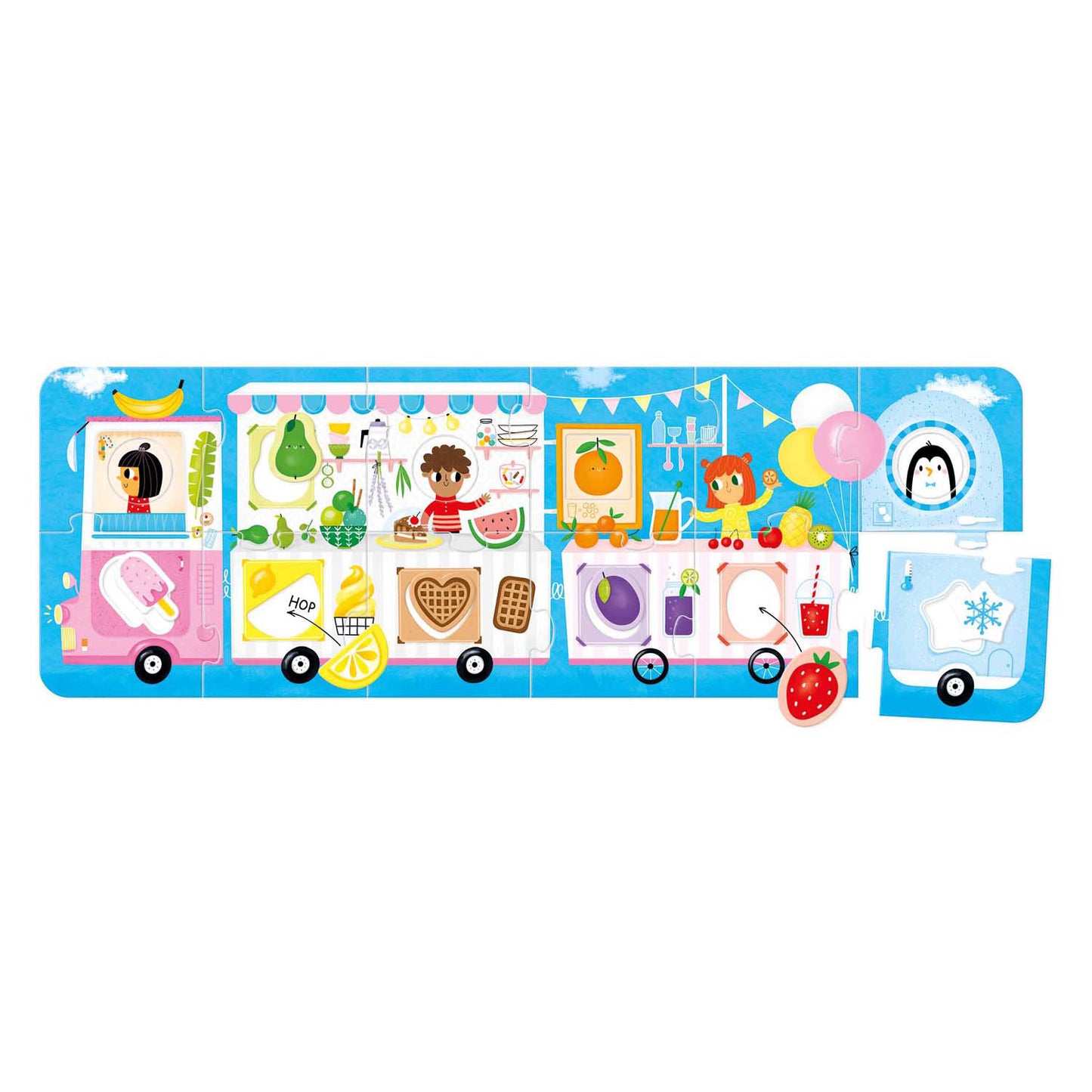Banana Panda - maak de puzzel passend foodtruck - 23st.