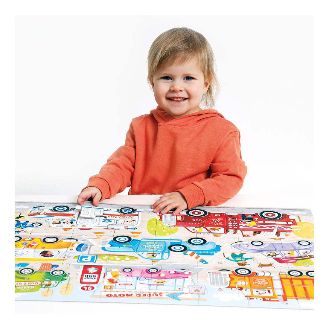 Banana Panda - moto jumbo puzzel auto's - 40st.