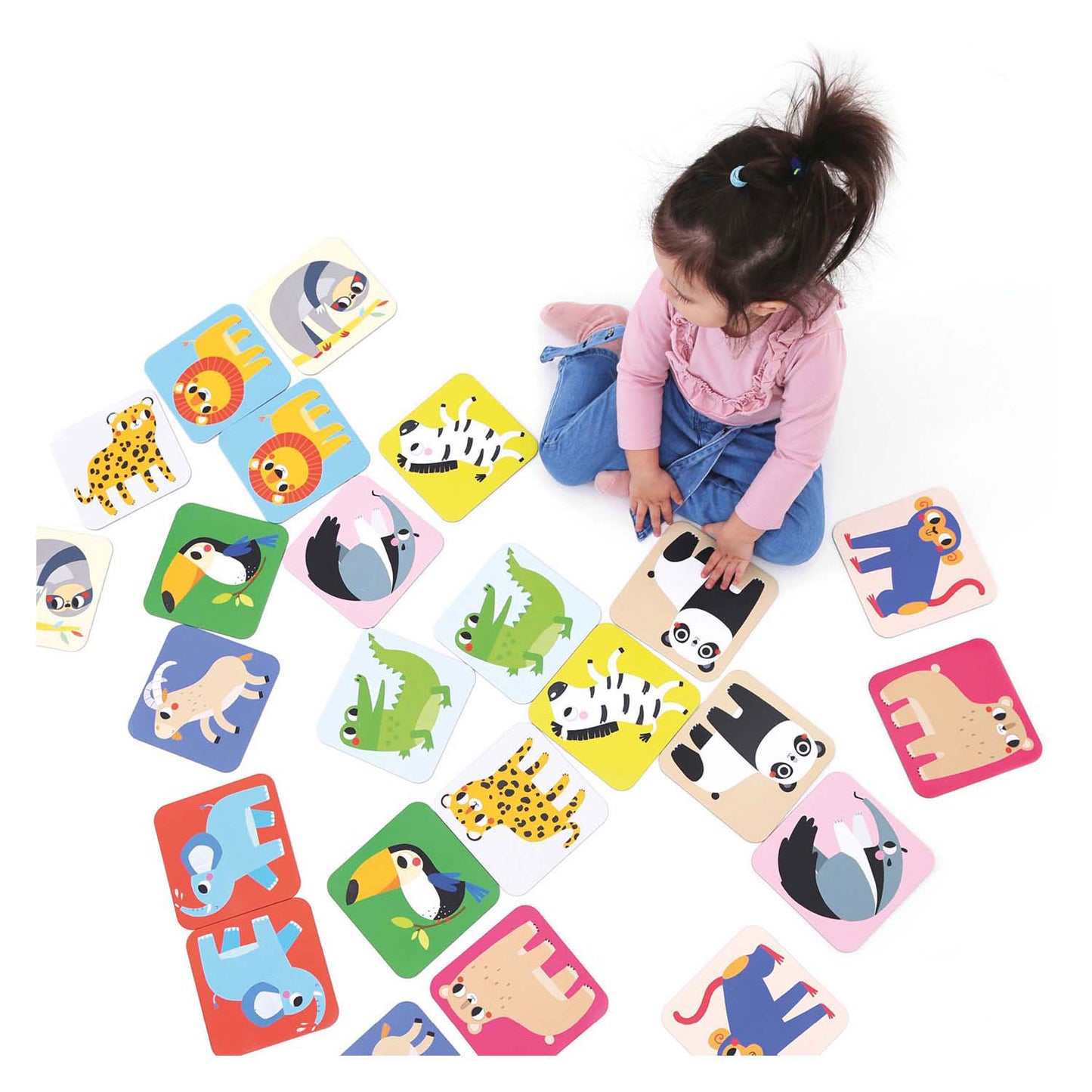 Banana Panda - grote memory spel wilde dieren - 24st.
