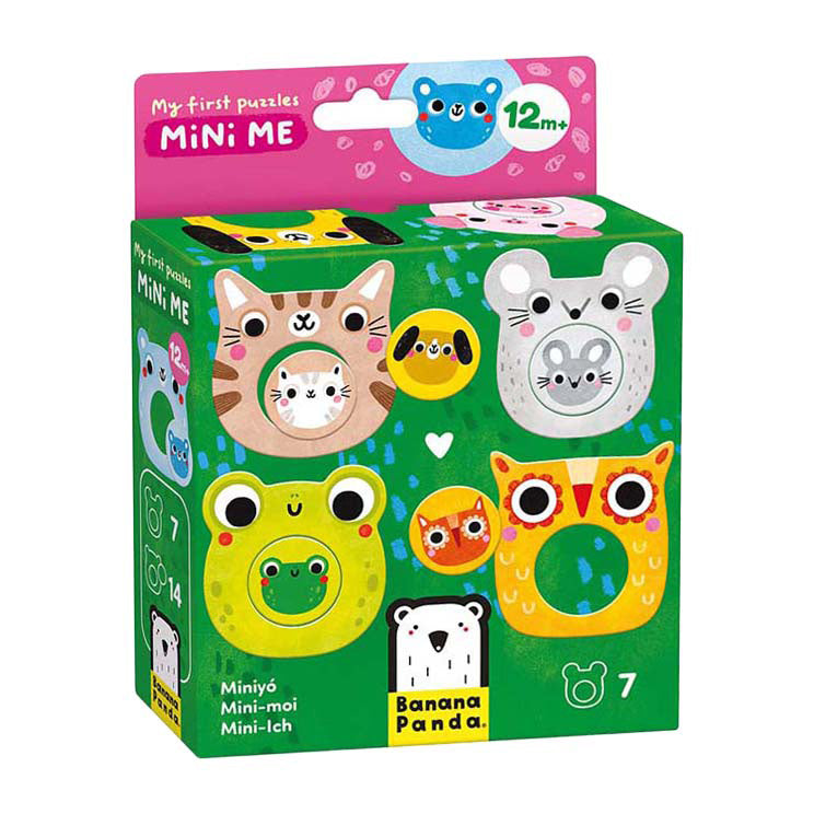 Banana Panda - mijn eerste puzzels - mini me dieren met baby's