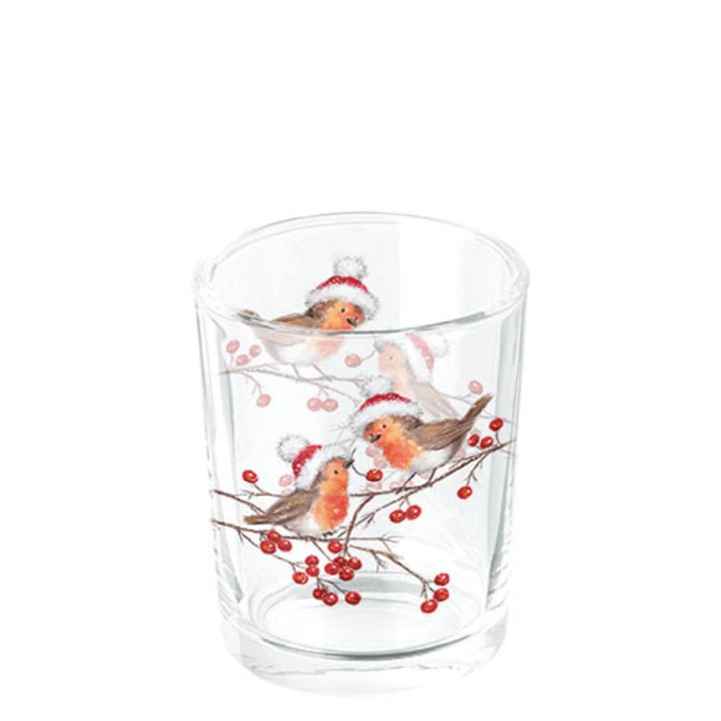 Ambiente theelicht christmas robins