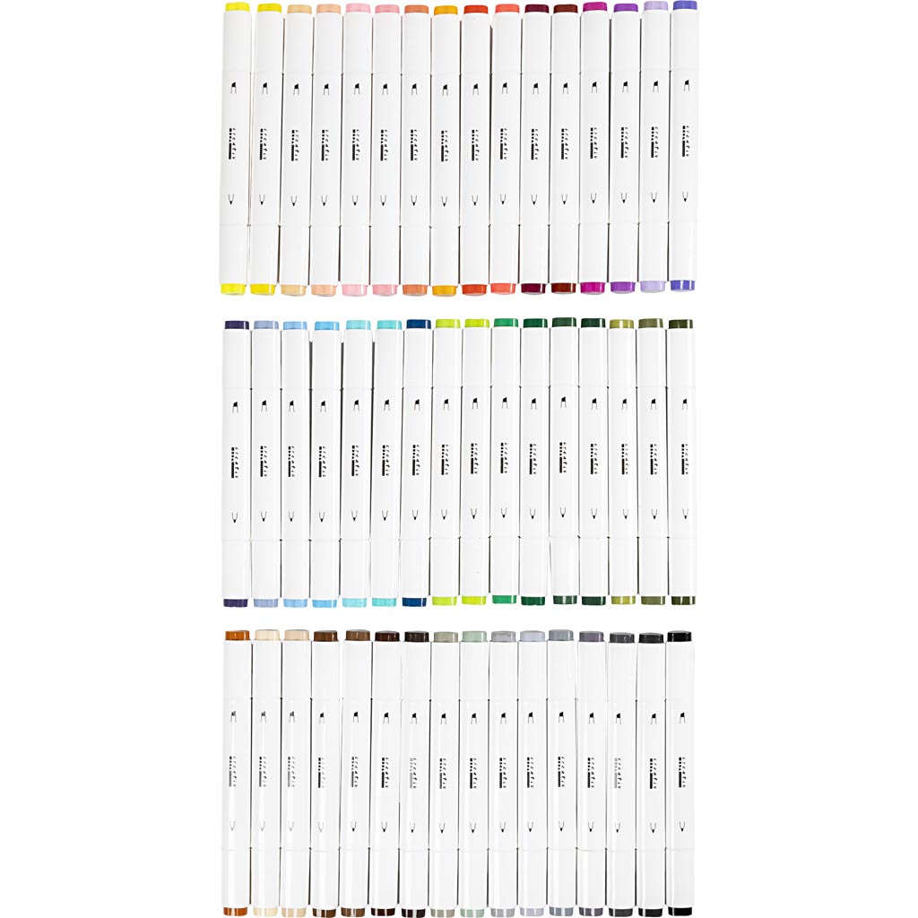 Creativ Company Https: www.cchobby.nl tekenstift-lijndikte-1-8-mm-standaardkleuren-48-stuk-1-doos
