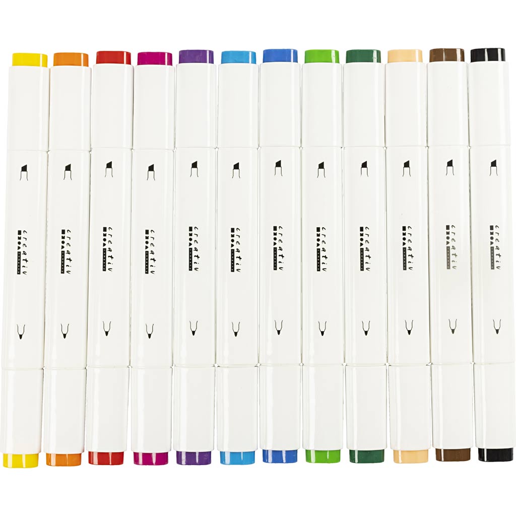 Creativ Company Https: www.cchobby.nl tekenstift-lijndikte-1-8-mm-standaardkleuren-12-stuk-1-doos