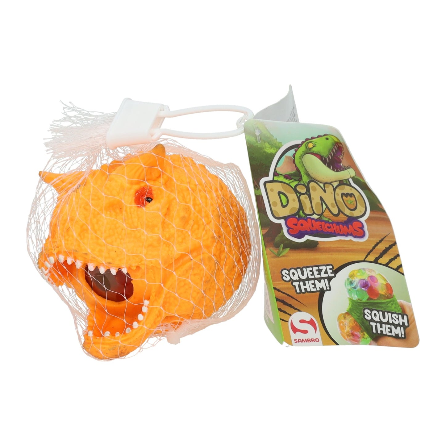 Sambro Knijpbal dinosaurus, 5cm