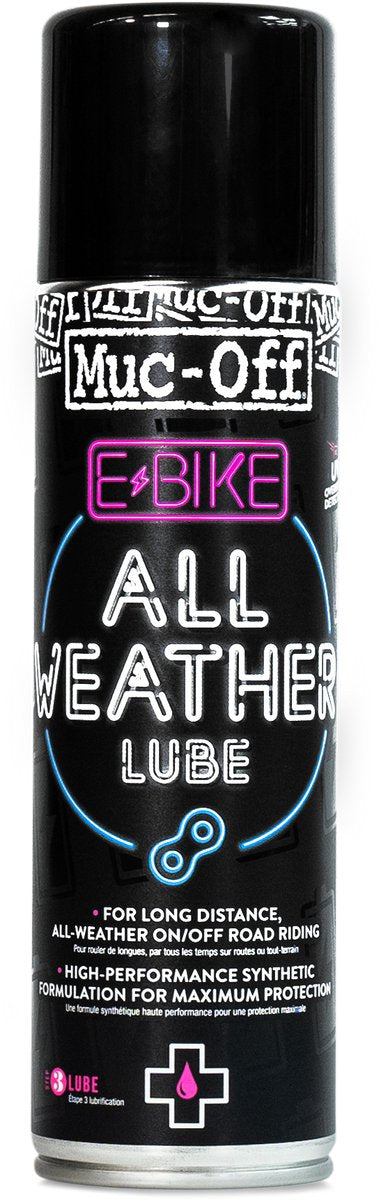 Muc-Off kettingolie e-bike all weather chain lube spuitbus 250ml